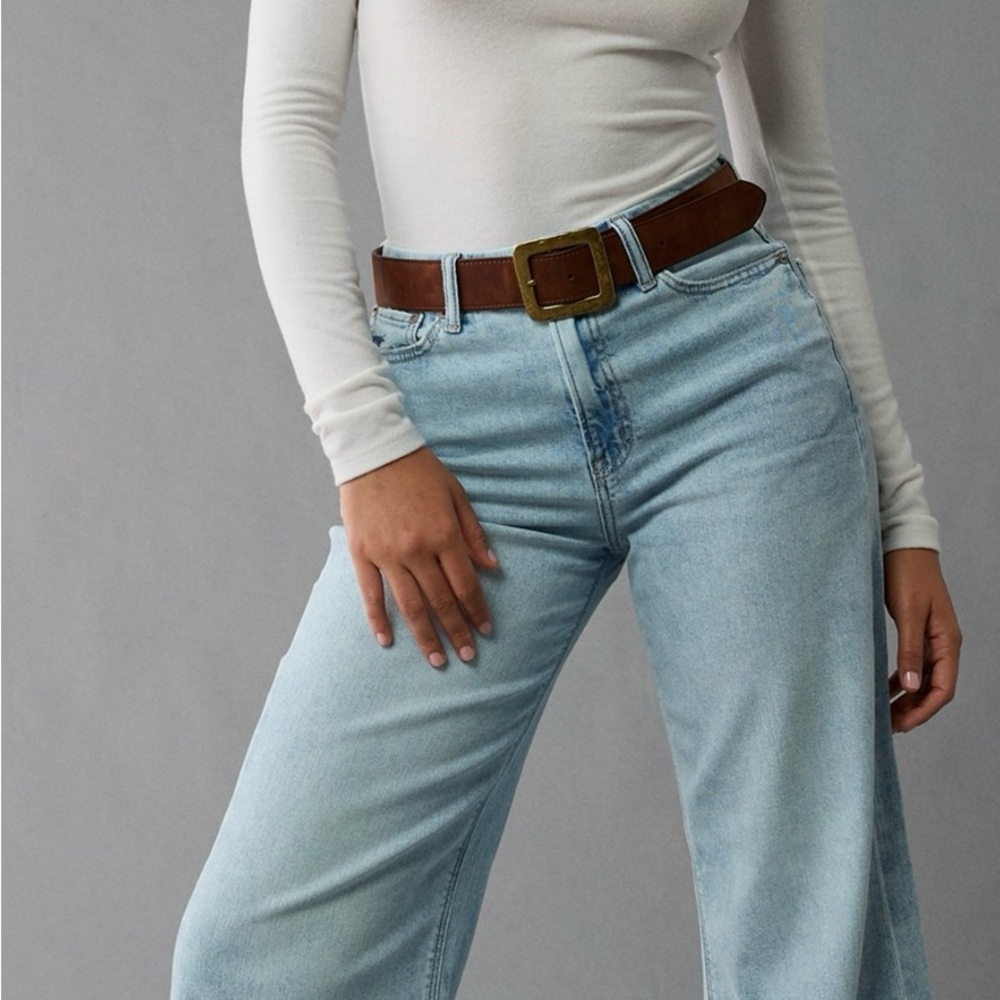 AE Dreamy Drape Curvy Super High-Waisted Baggy Wide Leg Jeans